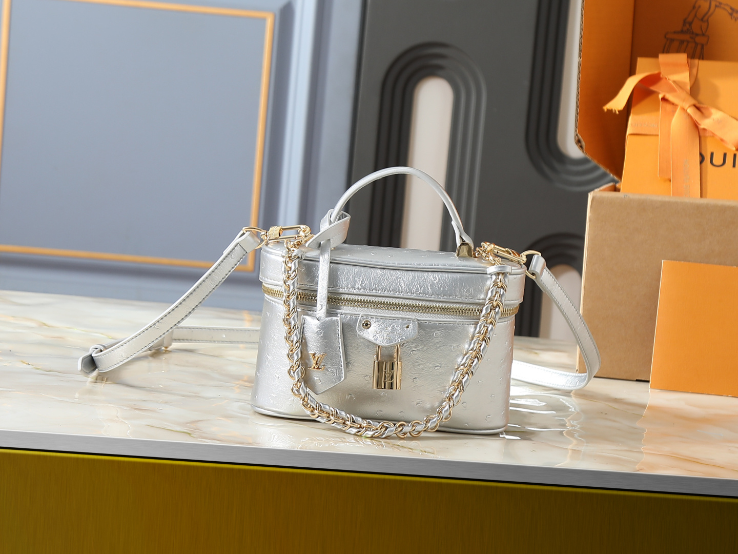 Louis Vuitton LV Classic Handbag Monogram Empreinte Model M25860 Embossed Logo Special Occasion New Arrival